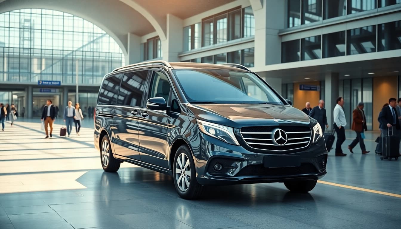 Experience efficient Private Airport Transfers with a professional chauffeur at the terminal.