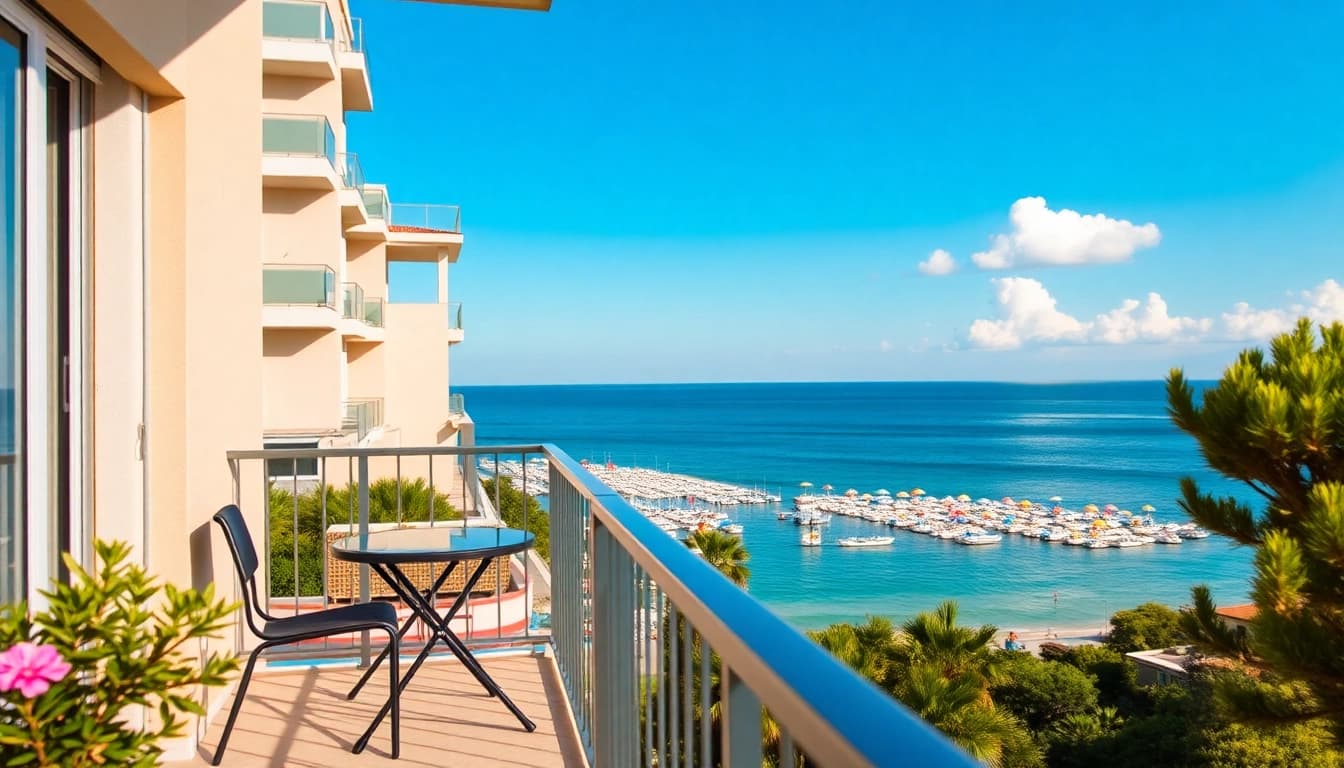 Beautiful apartment for rent in alanya turkey with a stunning coastal view and inviting atmosphere.