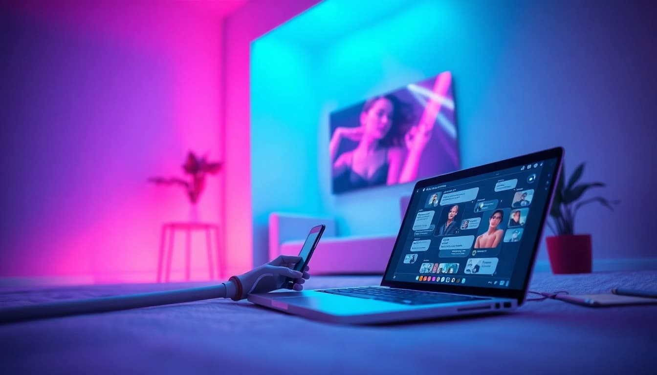 Engaging user interaction with the best nsfw ai chatbots in a modern digital setting.