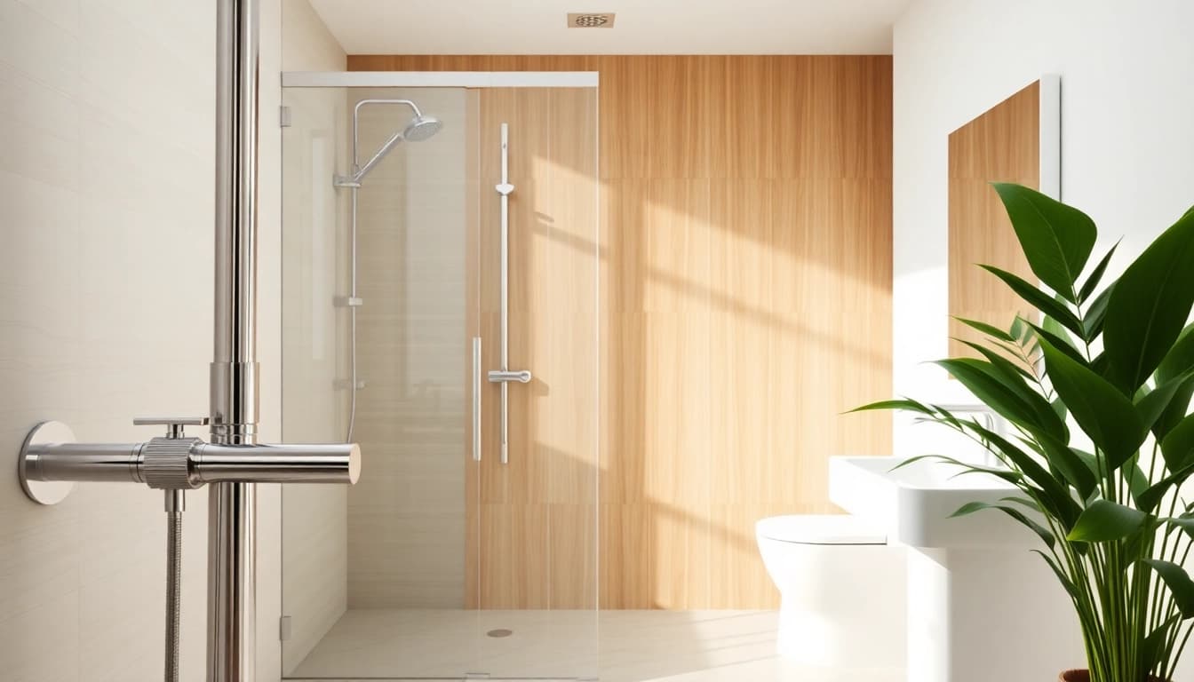 Experience elegant showers Australia with a modern bathroom featuring sleek designs and natural lighting.
