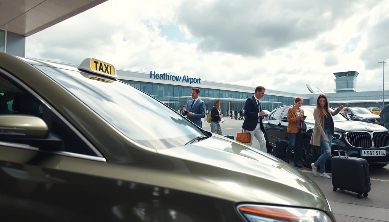 Catch a taxi from Nottingham to Heathrow Airport offering convenient travel for passengers.