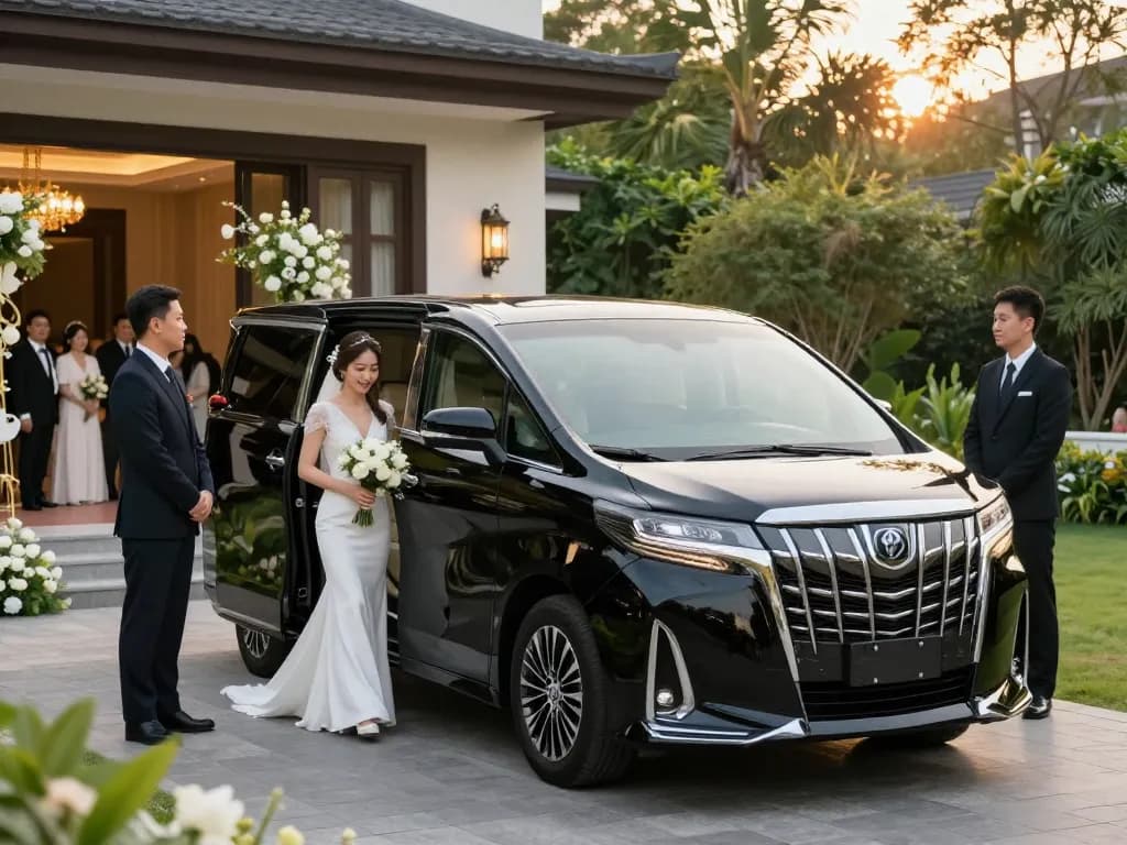 Thuê một chiếc Toyota Alphard sang trọng cho các đám cưới và sự kiện với sự thanh lịch và thoải mái.