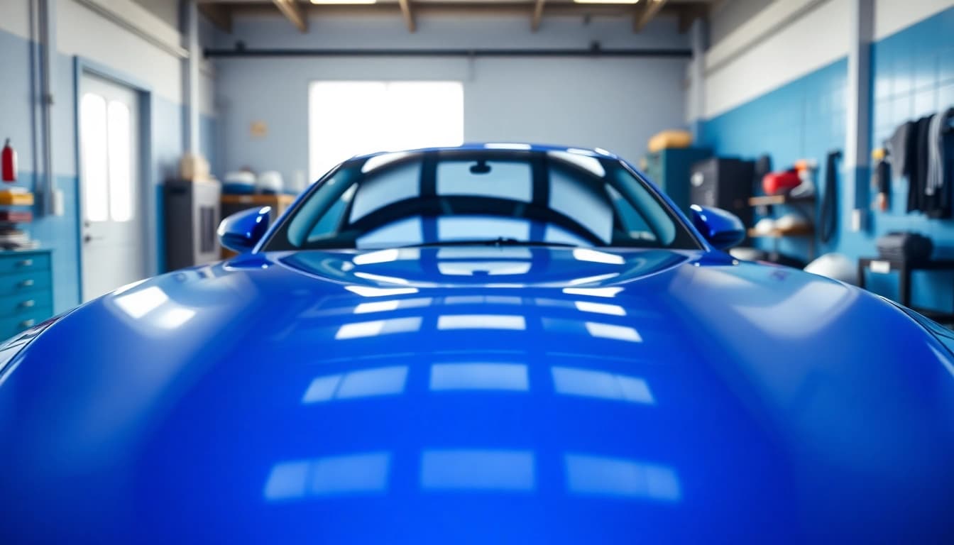 Achieve the best car detailing Chattanooga TN with a professionally detailed car in a bright garage.