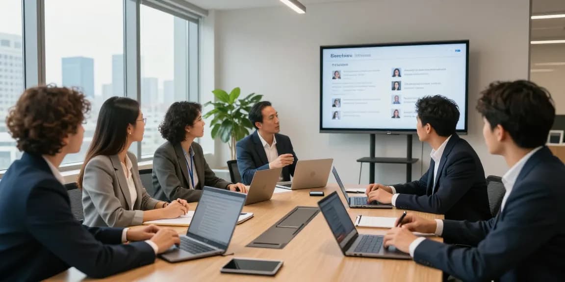 Team collaborating in a modern office, showcasing the Sifu24 service platform.