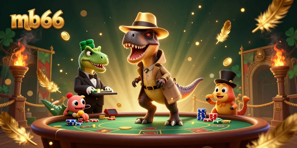 Join the action at mb66's blackjack table featuring characters in a vibrant casino setting.