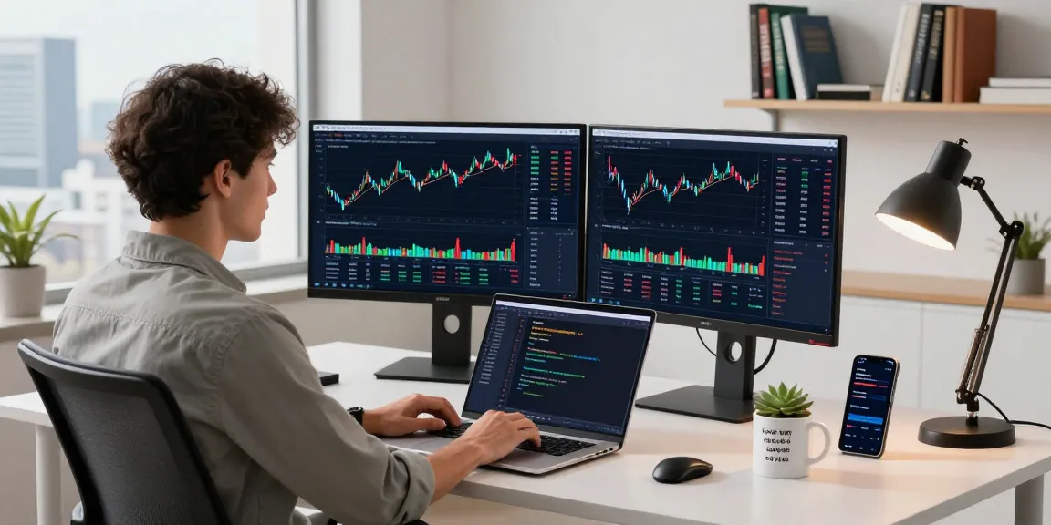 Developer integrating HK stock WebSocket API in a modern trading platform workspace.