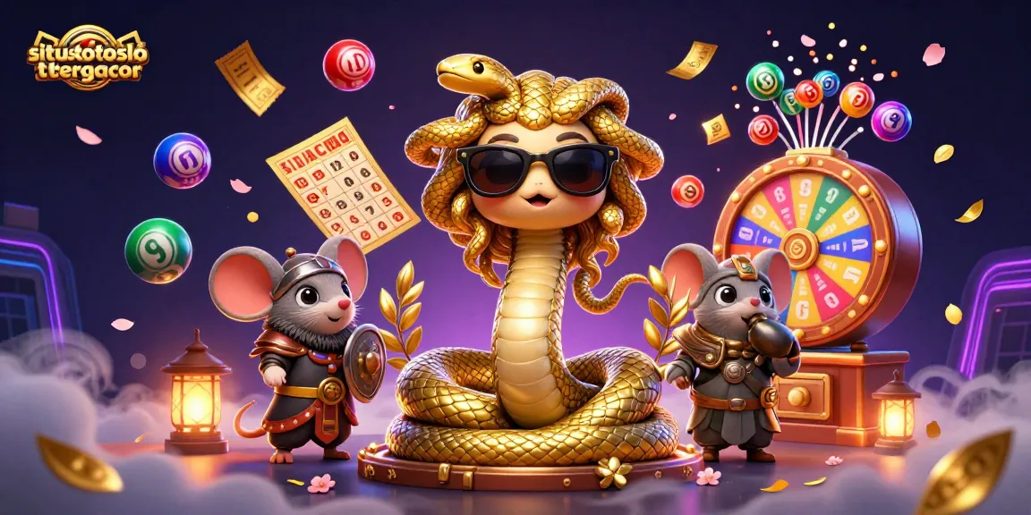 Play exciting games at situstotoslottergacor with vibrant bingo and lottery elements shown in a dynamic casino scene.