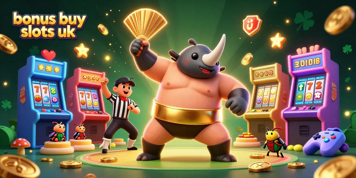Experience the thrill of bonus buy slots uk with vibrant casino elements and enchanting characters in a dynamic scene.