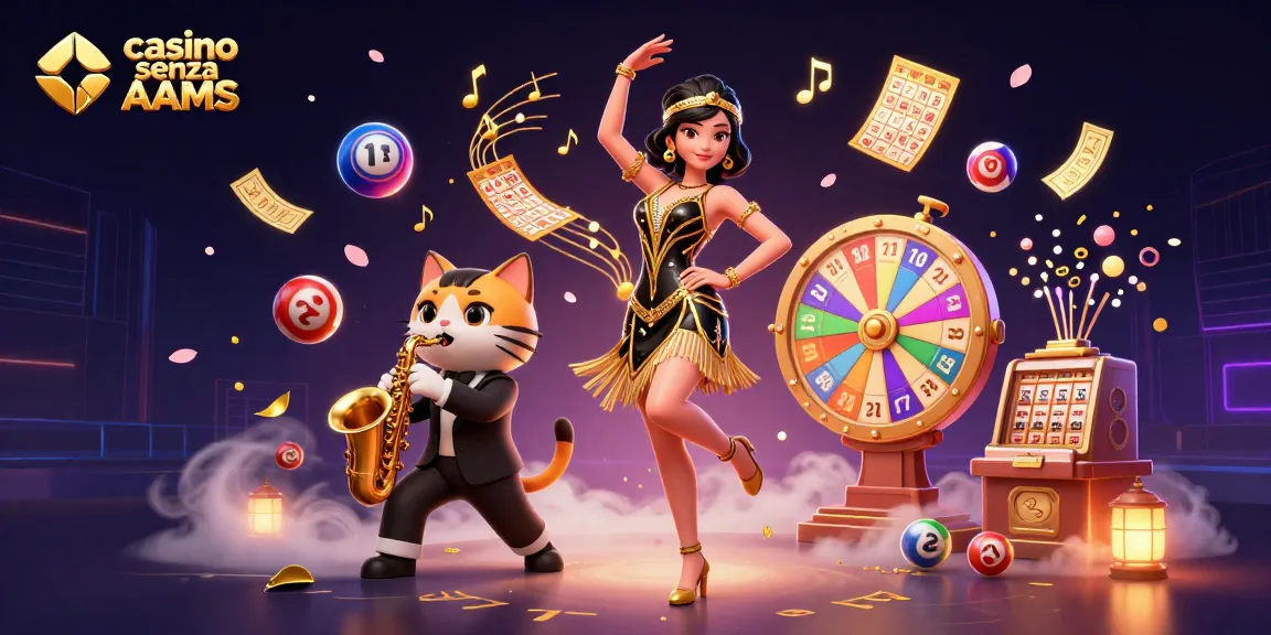 Scopri un'esperienza di gioco vibrante con le caratteristiche del casinò senza AAMS, coriandoli dinamici e elementi fortunati.
