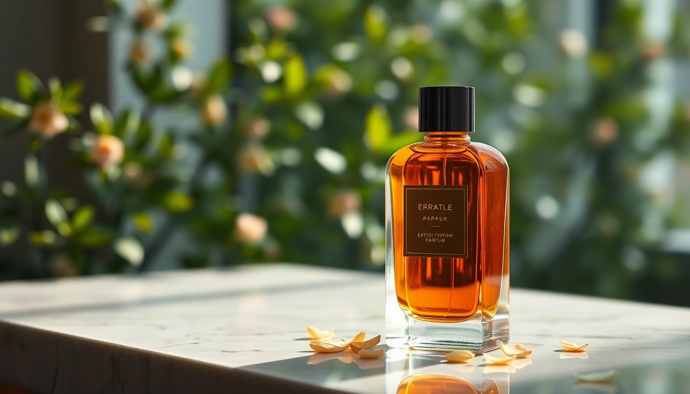 Learn what is extrait de parfum through this elegant bottle, showcasing rich fragrance in soft lighting.
