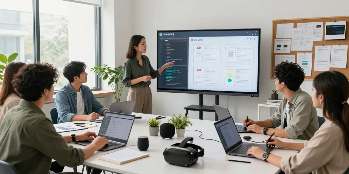 Collaborative workspace for 纸飞机中文版 app development highlighting innovative tech discussions and brainstorming.
