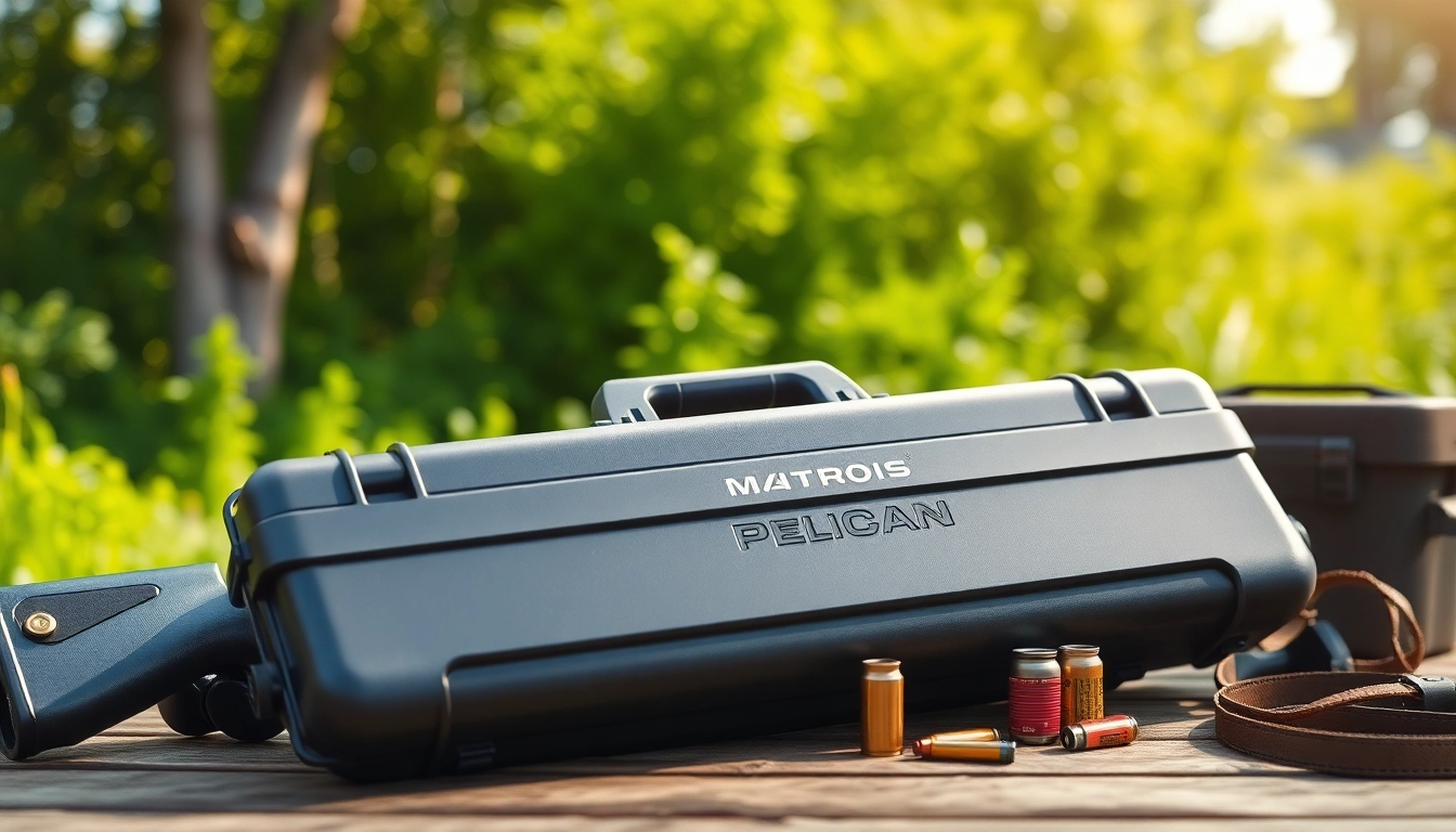 Showcase your adventures with a durable pelican rifle case showcased in nature.