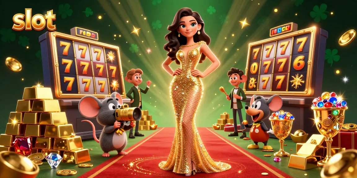 Experience captivating slot excitement with glamorous visuals and dynamic casino elements.
