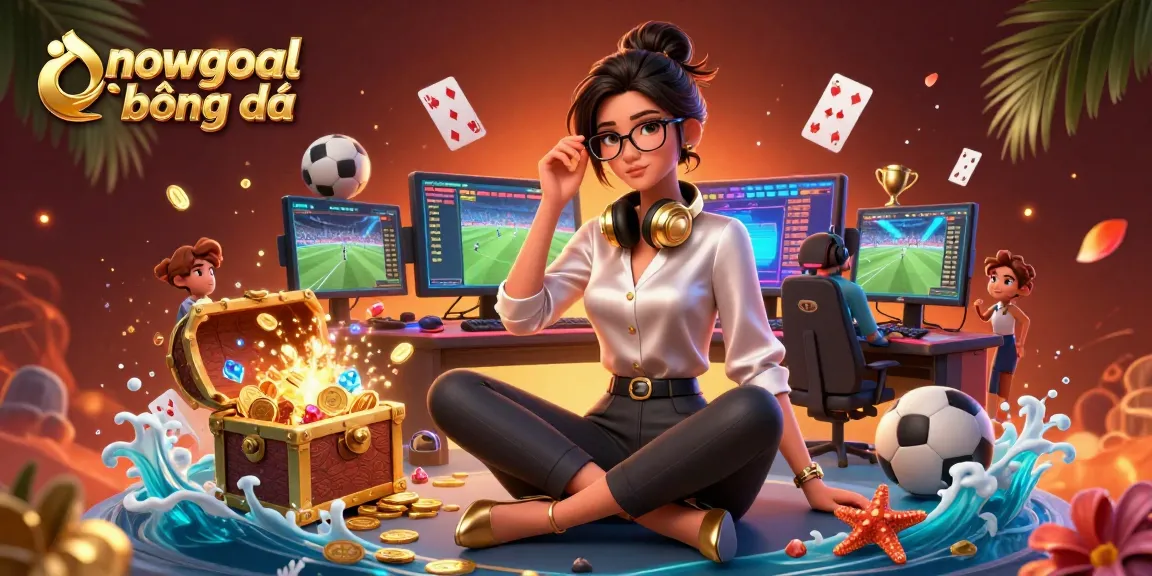 nowgoal bóng đá showcases live football betting in a vibrant, dynamic scene with elegant gaming elements.
