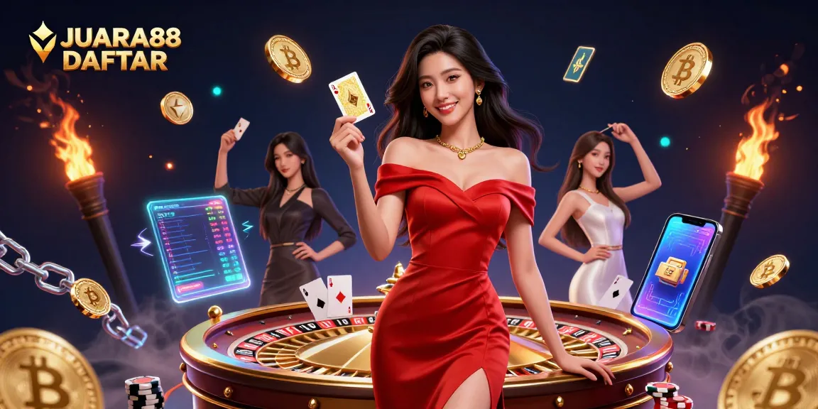 Play your winning hand with JUARA88 DAFTAR at an elegant casino table.