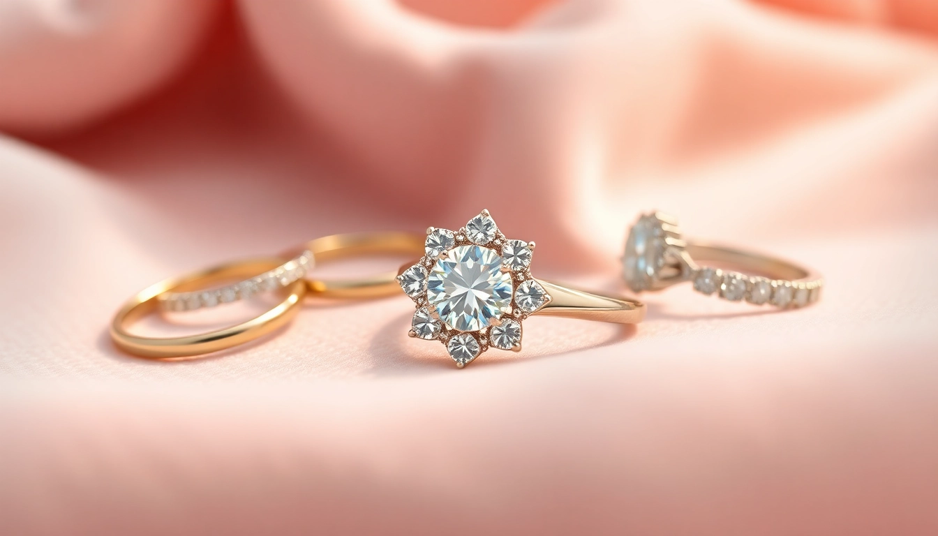 Showcase of promise rings featuring elegant designs and intricate details for a romantic proposal.