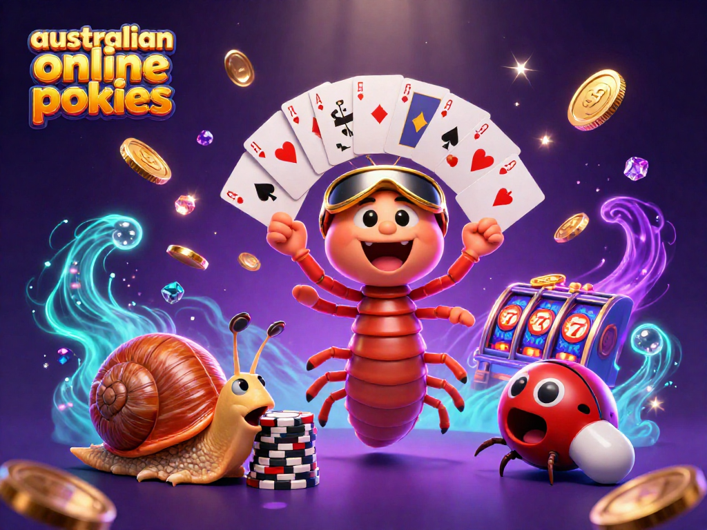 Play australian online pokies with oversized winning symbols and dynamic thrilling elements all around.