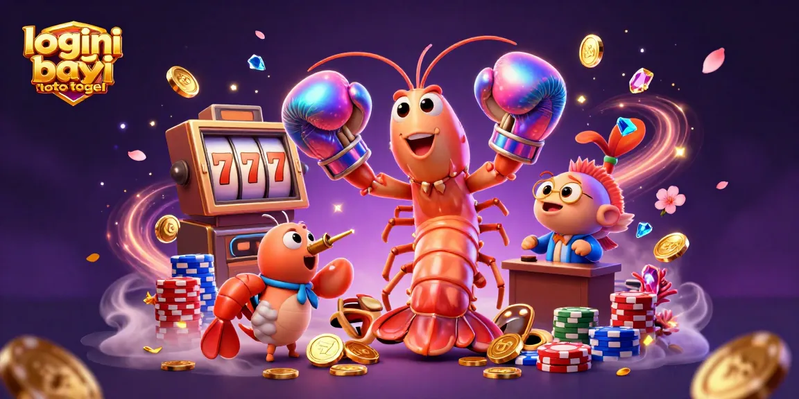 Engage with login bayi toto togel featuring vibrant cartoon characters amid dazzling casino elements.