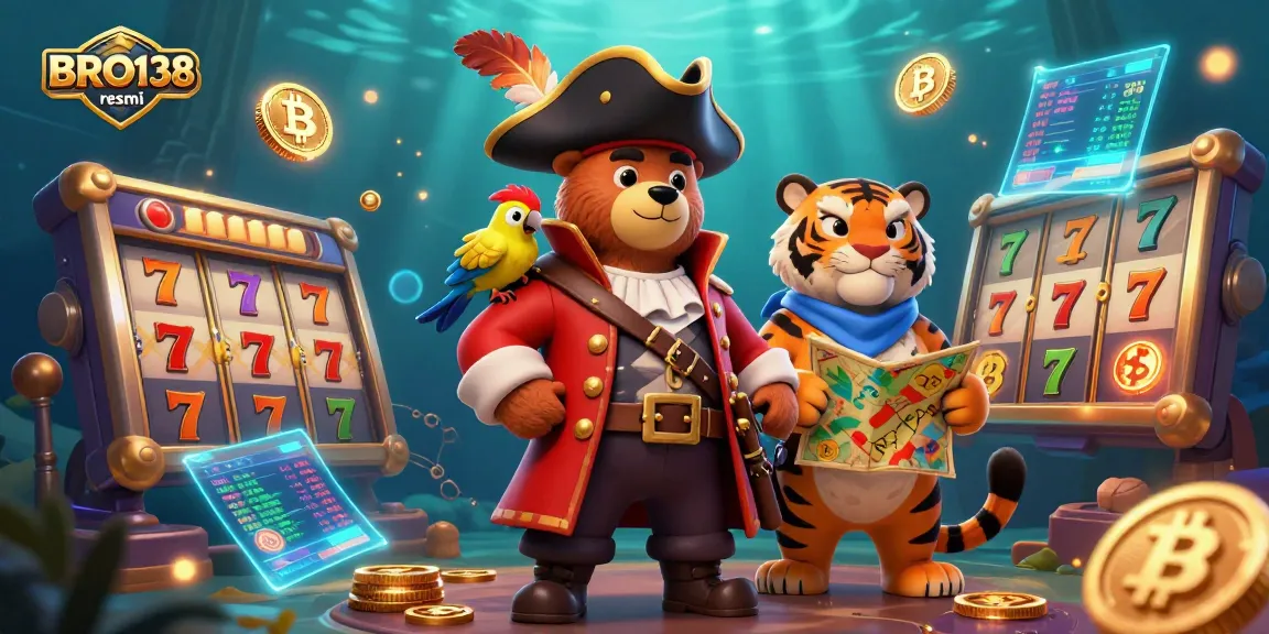 Join the adventure with BRO138 resmi, where players can explore thrilling slot games and capture big wins amidst colorful coins and treasures.