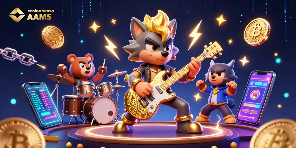 Vivi giochi emozionanti in un casino online senza AAMS con personaggi 3D vibranti ed elementi crypto.