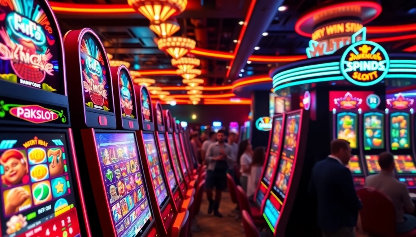Menang dengan permainan pakde4d slot sambil menikmati suasana kasino yang ceria dan berwarna-warni.