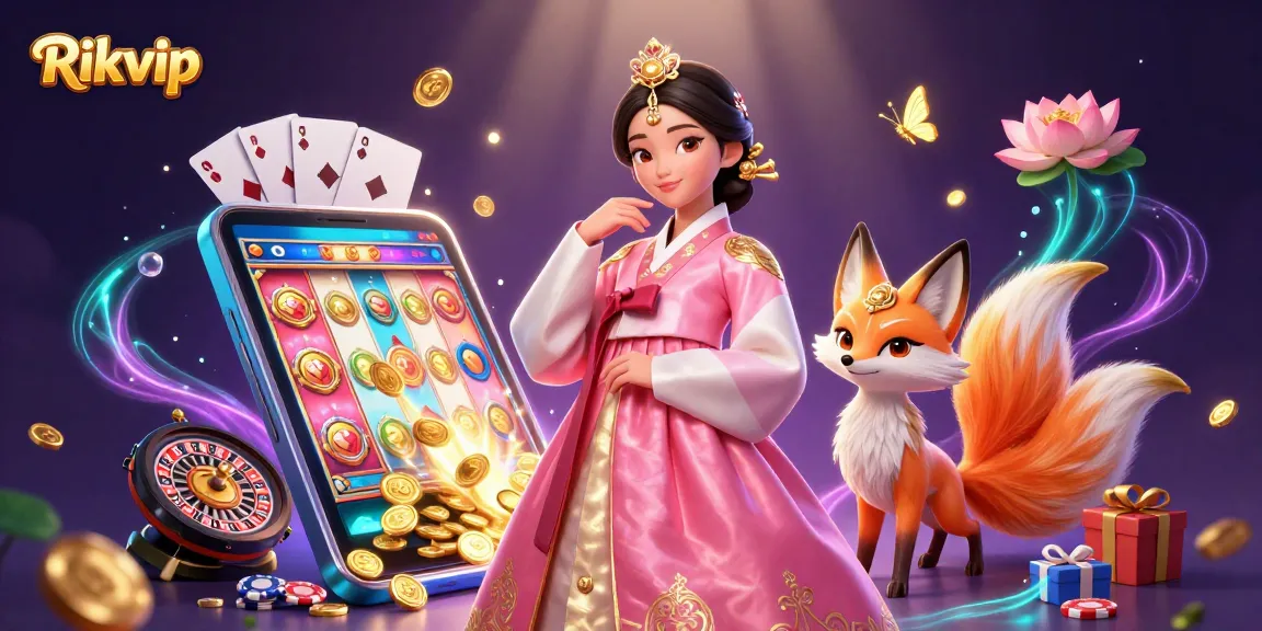 Play thrilling casino games at Rikvip with vibrant 3D characters and exciting slot visuals.