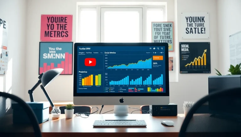 Enhance your strategy with a view of an effective youtube smm panel marketing workspace.