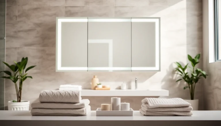 Der sonni Spiegelschrank präsentiert modernes Design und integrierte Beleuchtung im Badezimmer.