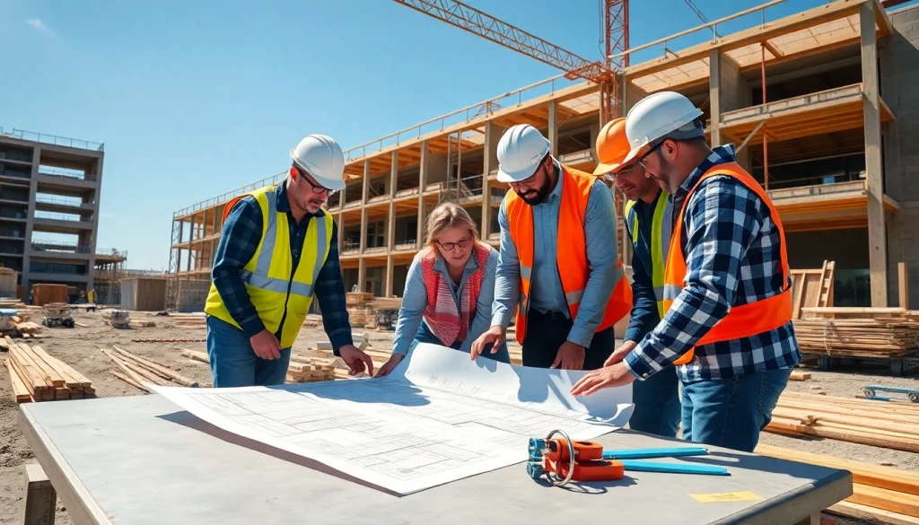 Showcase of New Jersey General Contractor team engaged in a construction project, illustrating professionalism.