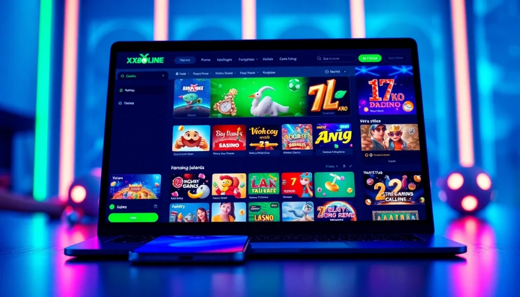 Engage with the online betting platform at https://xx88.pizza/ showcasing popular games and user-friendly interface.