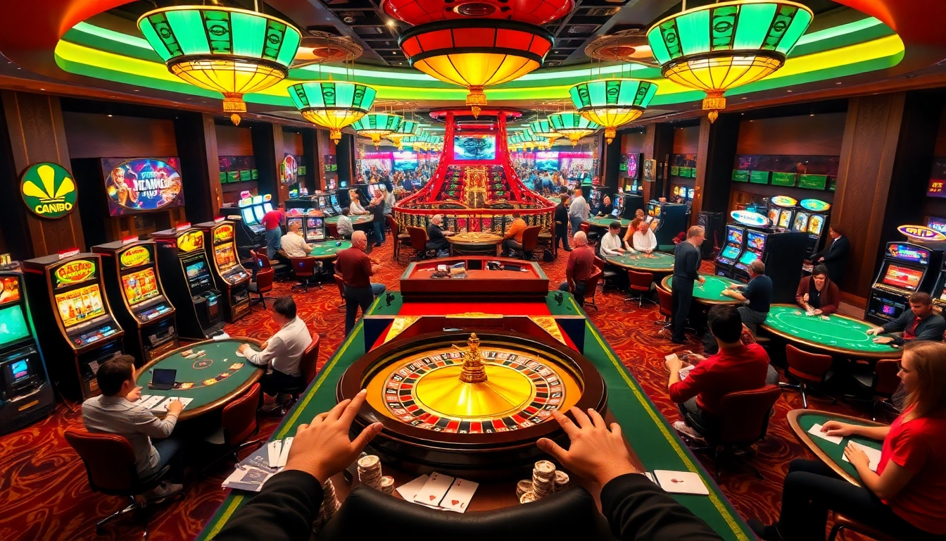 Immerse in the vibrant excitement of winning at casinos like https://rr88ez.com/, showcasing roulette and poker action.