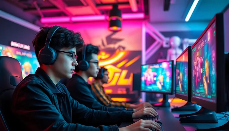 Menampilkan pengalaman bermain bro138 slot dengan pemain terfokus di ruang permainan modern.