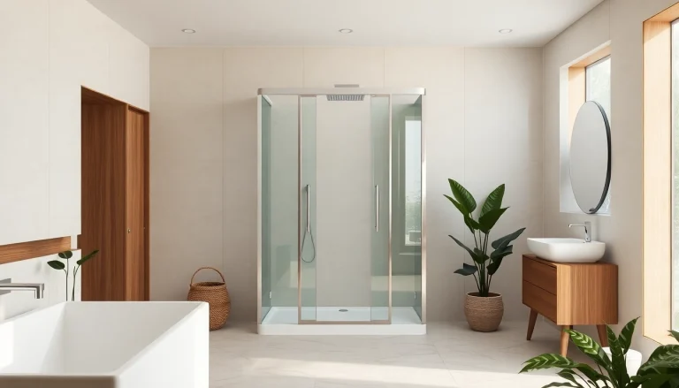 Genießen Sie die stilvolle sonni Duschkabine in einem modernen Badezimmer-Design.