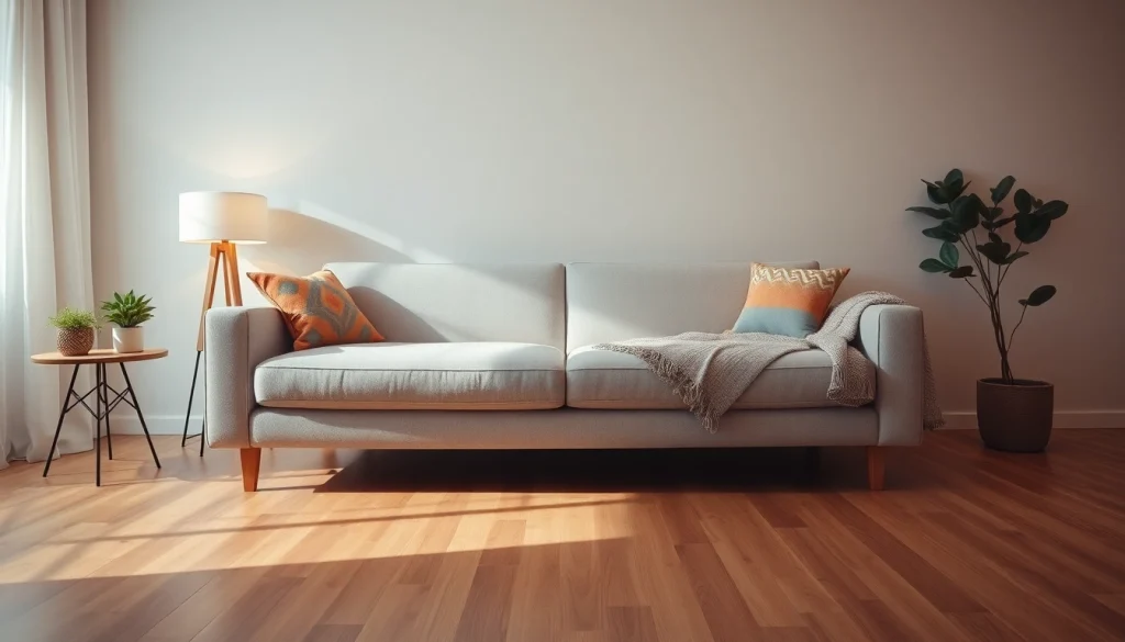 Stylish sofa beds uk in a cozy living room with modern design and warm ambiance.