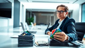 카드 현금화 전문가가 현금 인출 방법을 설명하는 모습