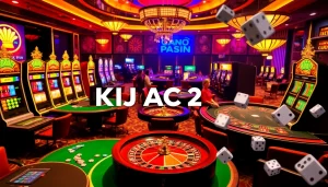 KJC AC 2 casino scene with vibrant gambling activities and slot machines.