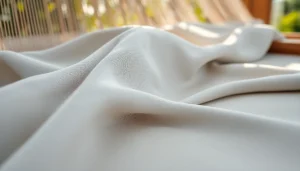 Punta di Roma stof met elegante textuur in een vakmanschap omgeving