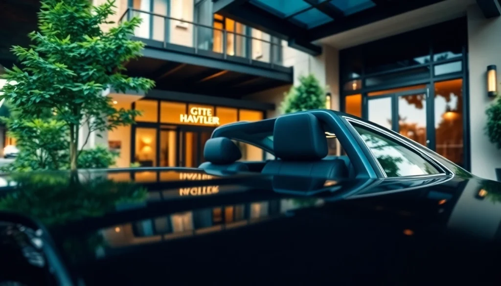 Experience luxury with Chauffeur Nottingham in a professional setting, reflecting elegance and tranquility.