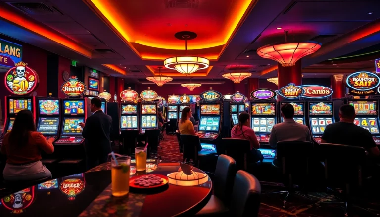 Menangkan jackpot di slot gacor hari ini dengan suasana kasino penuh warna dan semangat.