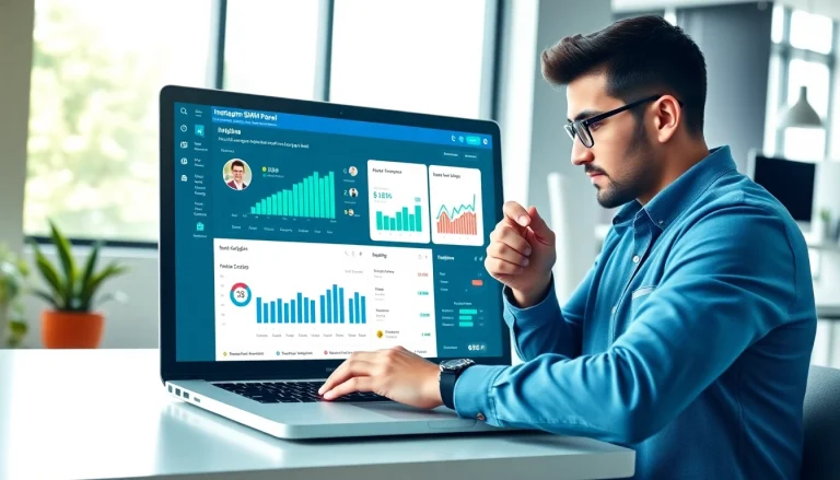Boost engagement with an Instagram smm panel in a business setting showcasing analytics and growth.