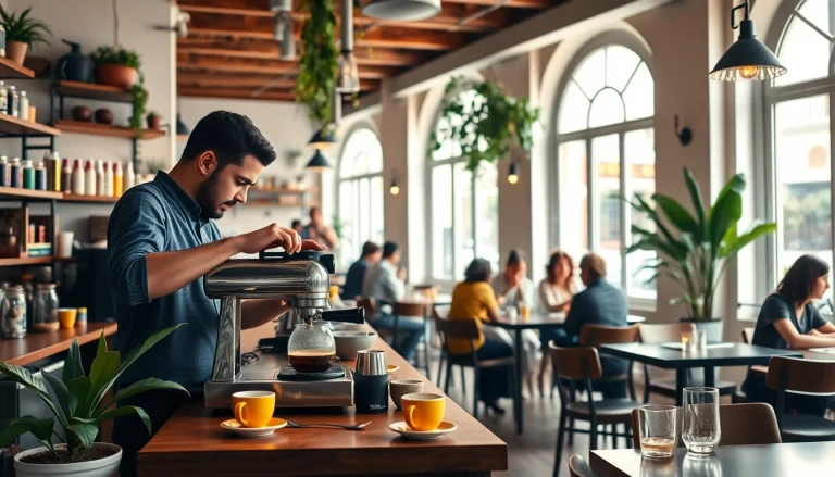 Cafés et ambiance accueillante dans un coffeeshop espagne, illustrant un cadre convivial.