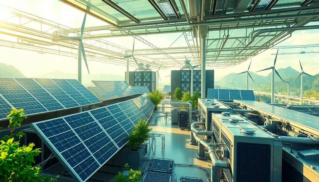 Innovative cloud mining facility utilizing renewable energy sources for sustainable operations