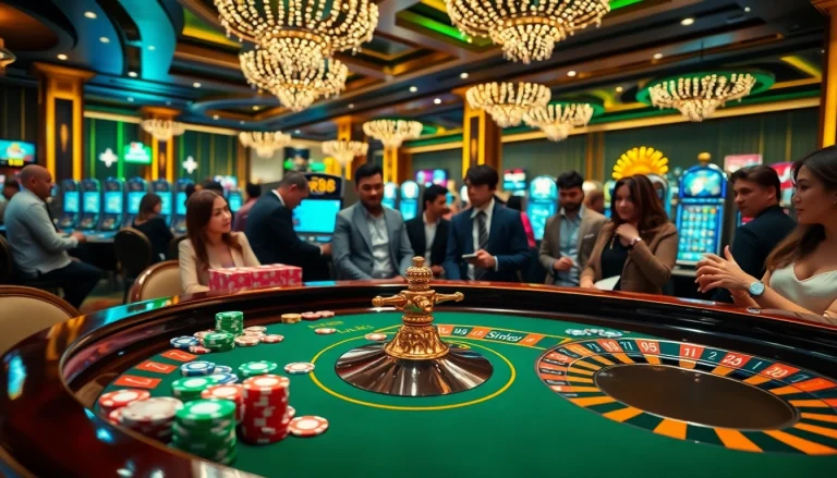 Experience the thrill of rr88 link with vibrant casino chips and elegant gaming tables.