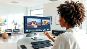 A professional workspace showcasing the Nano Banana Pro AI image editing tool in action.