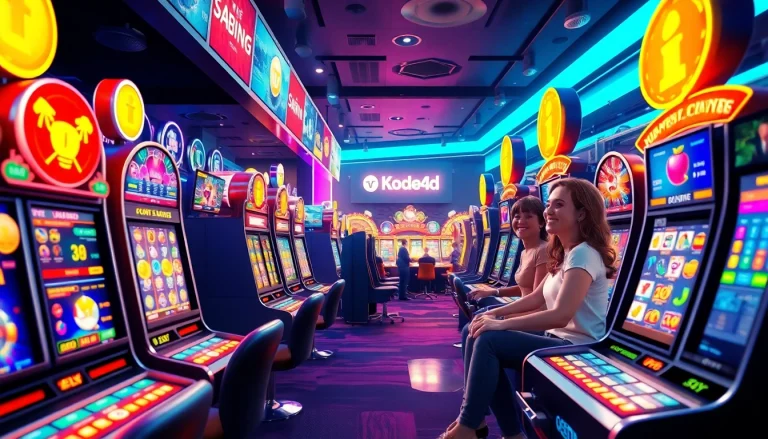 Kode4d online gaming platform with vibrant slot machines and secure user experience
