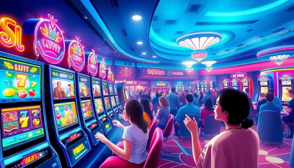 เล่น 918kiss slot พร้อมด้วยความตื่นเต้นในบรรยากาศคาสิโน