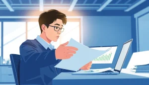 카드깡을 이해하는 전문가가 분석하는 모습.