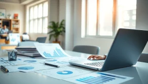 Find competitor pricing with a professional analyzing data in a bright office.