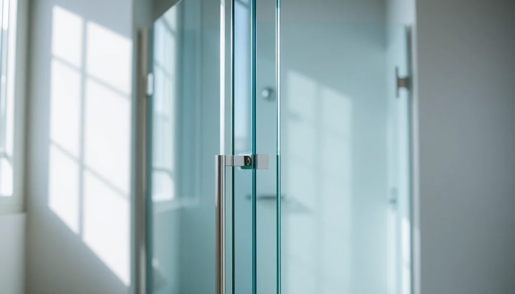 Showcasing sunney shower doors in a modern bathroom with sleek glass design and natural lighting.