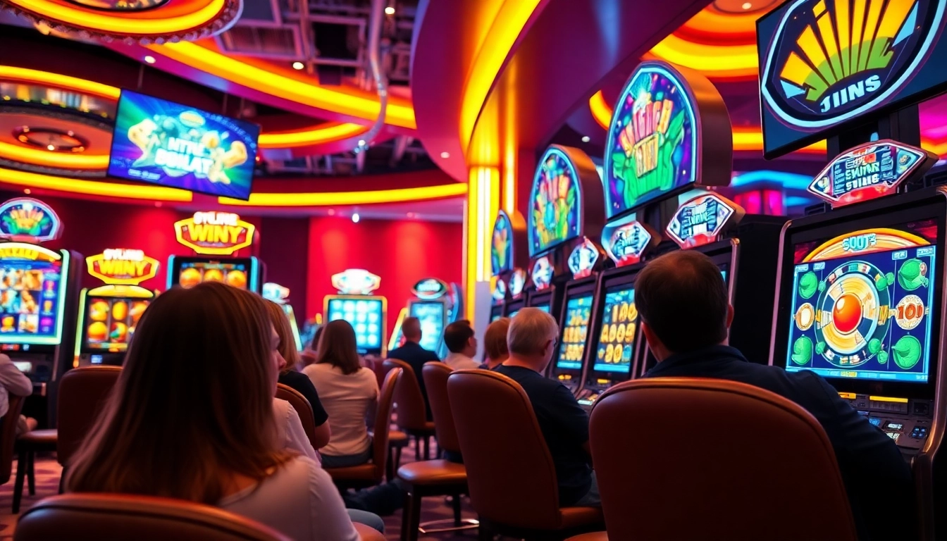 Permainan slot depo 1k yang menggembirakan dengan pemain menikmati suasana kasino online
